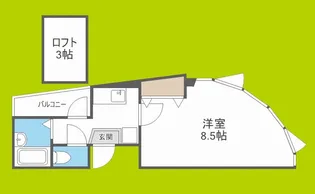 レジデンス夕凪【4階】の間取り