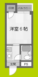 フォンタル西九条【5階】の間取り