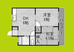 オリーブコート【4階】の間取り