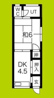 マンション東雲 1階西側【1階】の間取り
