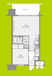 プレジオ三国EURO【10階】の間取り