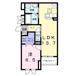 サニーレジデンス鷺洲A【1階】の間取り