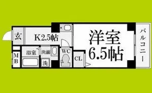 サンクール松屋町【5階】の間取り