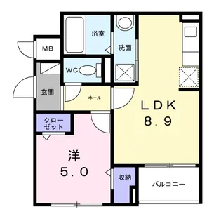 エアリーV【2階】の間取り