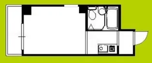 ローズマンション今里【4階】の間取り