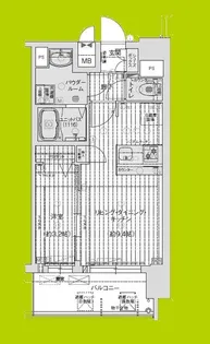 プレサンス緑橋ソレアス【12階】の間取り