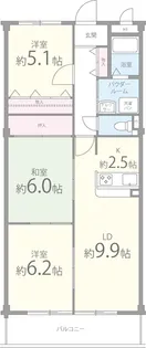 グリーンヒル・あかしあ【3階】の間取り