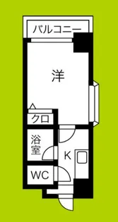 クオーレ十三東【3階】の間取り