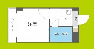 トーエー新深江【4階】の間取り