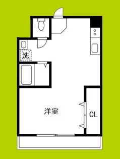 シャトー都島【2階】の間取り