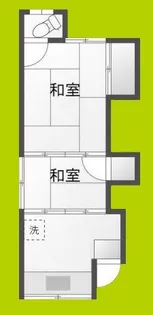 深江南アパート【2階】の間取り