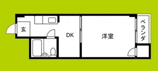 野江ハイツ【4階】の間取り