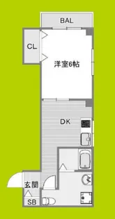 東梅田レジデンス小島【3階】の間取り