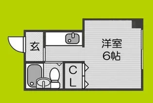 シャンブル玉出【4階】の間取り