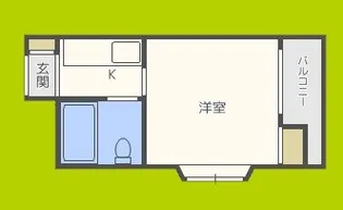 1Kの間取り画像