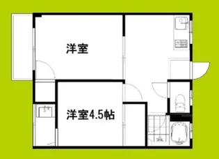 ヴィラナリー大道【1階】の間取り