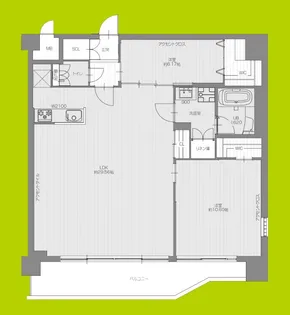 プレジオ宝塚ASIAN【6階】の間取り