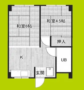 堀江ヴィラ【2階】の間取り