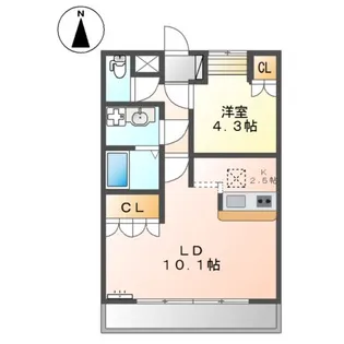 グレイス ヒル・アート【1階】の間取り