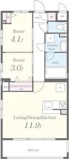 セレーナ【1階】の間取り