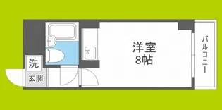 ミフネセントラルベア東三国【4階】の間取り