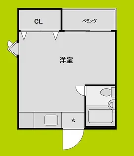 ラパンジール勝山【4階】の間取り