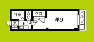 アベニュー西長居【5階】の間取り