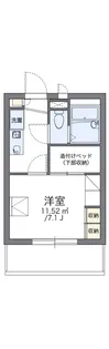 レオパレスセジュール新保【3階】の間取り