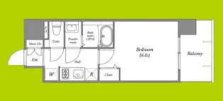 アドバンス大阪ビヤン【7階】の間取り