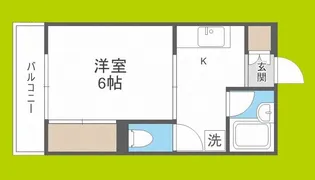 美里マンション【3階】の間取り