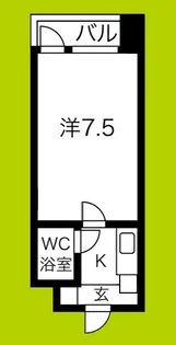 エクセレント中道【9階】の間取り