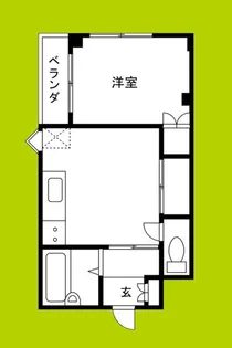 マンションハピネス【4階】の間取り