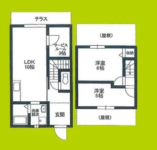 大阪府大阪市住之江区安立2丁目【一戸建】の間取り