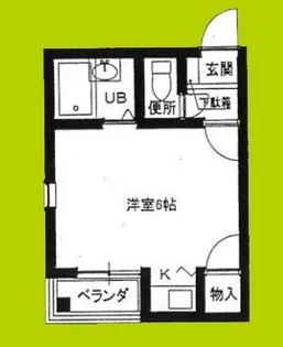 SKハイツ住之江【5階】の間取り