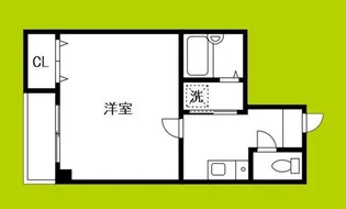 1DKの間取り画像