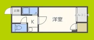 サウスゲート北堀江【3階】の間取り