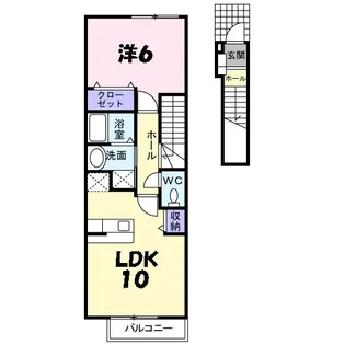 サンハイツ北六甲参番館【2階】の間取り