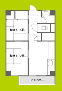 市岡グランドビル 旧館【3階】の間取り