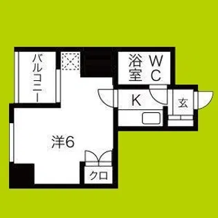 Belong千林【5階】の間取り