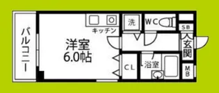 1Rの間取り画像