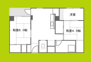 市岡グランドビル 新館【7階】の間取り