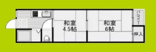 第三万代マンション【1階】の間取り