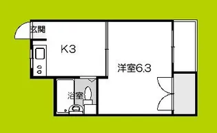 マンションいずみ【2階】の間取り