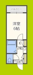 シャルマンフジ住吉弐番館【1階】の間取り