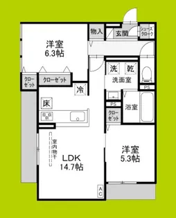 フィエルテ【1階】の間取り
