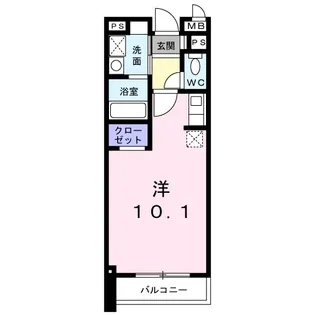 1Kの間取り画像