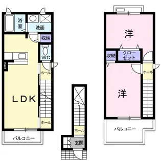 カーサ・コスモス【2階】の間取り
