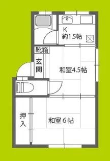 グリーンハイツ【2階】の間取り