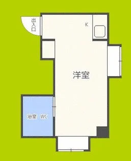 1Rの間取り画像