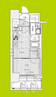 ワールドアイ大阪West Gate【2階】の間取り